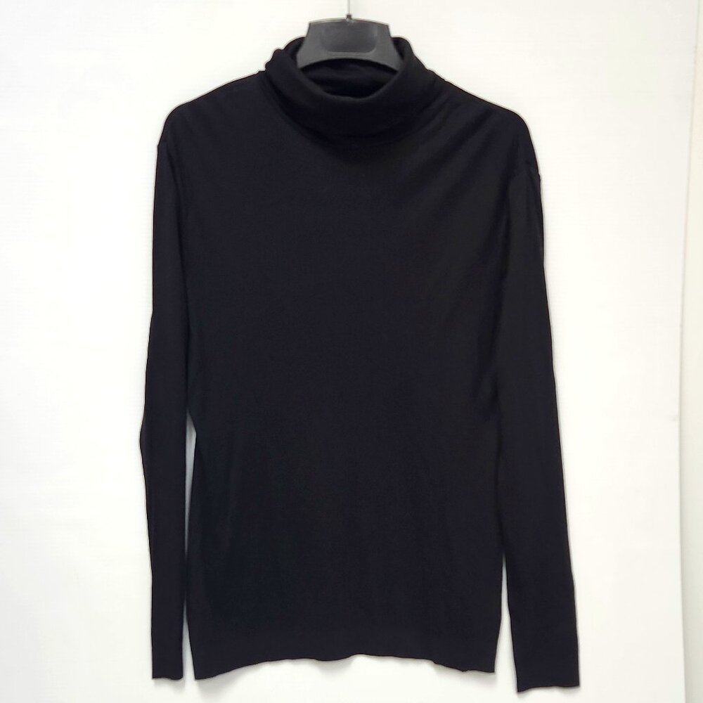 Monari Women's Black Long Sleeved Turtleneck Sweater Size 14